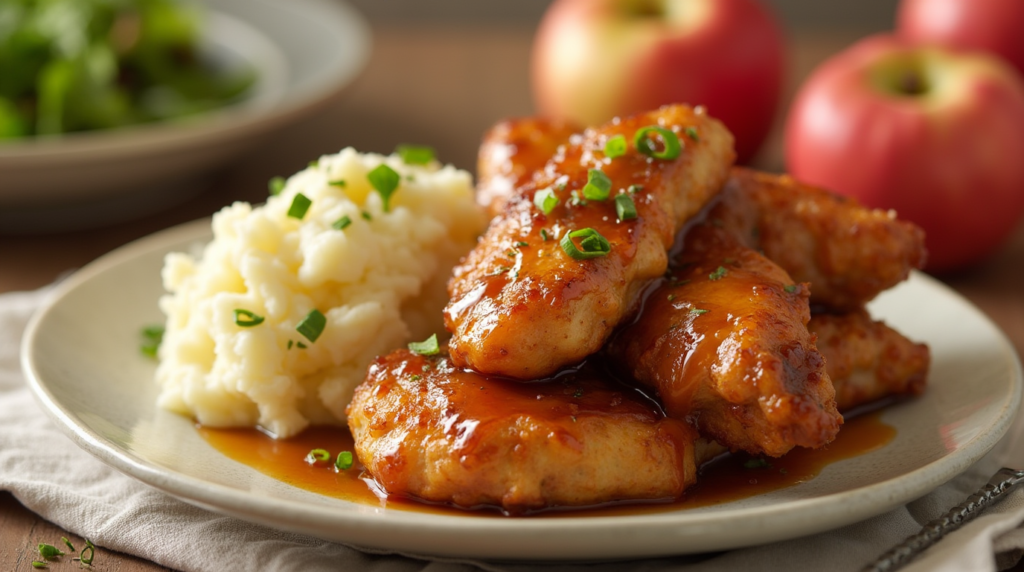 Apple and Honey-Glazed Chicken Tenders – Sweet and Savory Comfort Meal