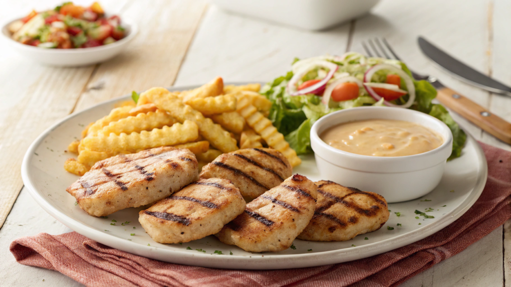 Chick Fil A Grilled Nuggets Recipe featuring juicy, bite-sized grilled chicken pieces marinated in tangy pickle juice and spices.
