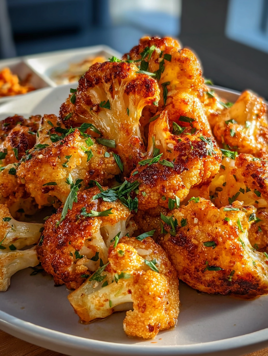 Air Fryer Bang Bang Cauliflower preparation