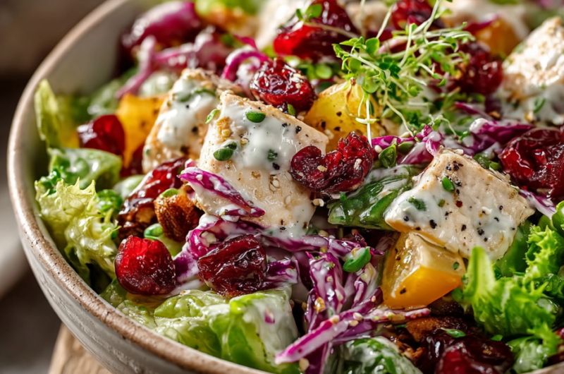 Apple Cranberry Chicken Salad