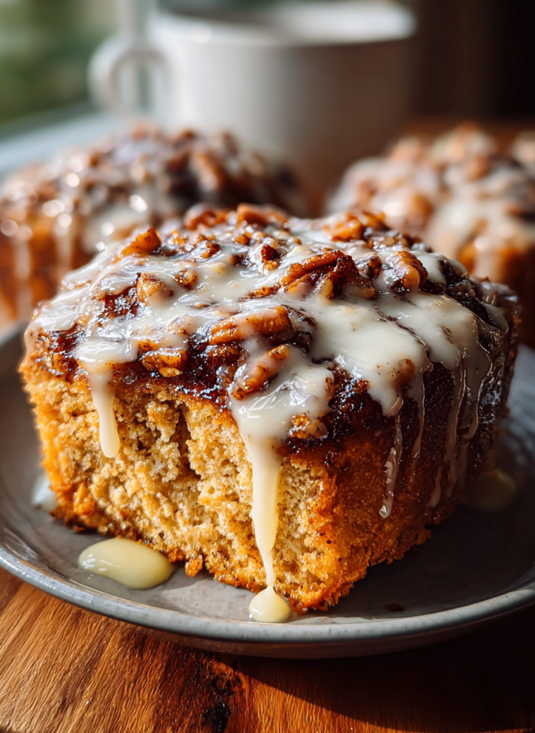 Cinnamon Roll Baked Oatmeal
