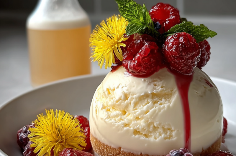 Dandelion & Honey Ice Cream: a Creamy Spring Delight