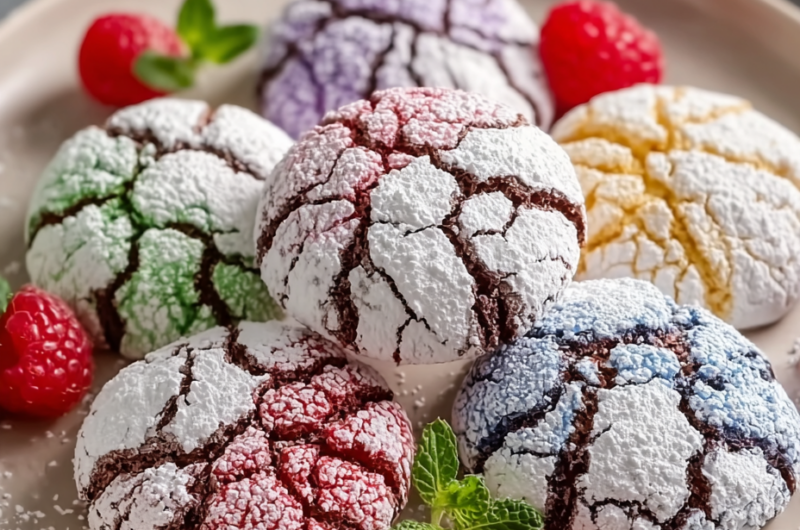Delightful Springtime Crinkle Cookies for Sweet Moments