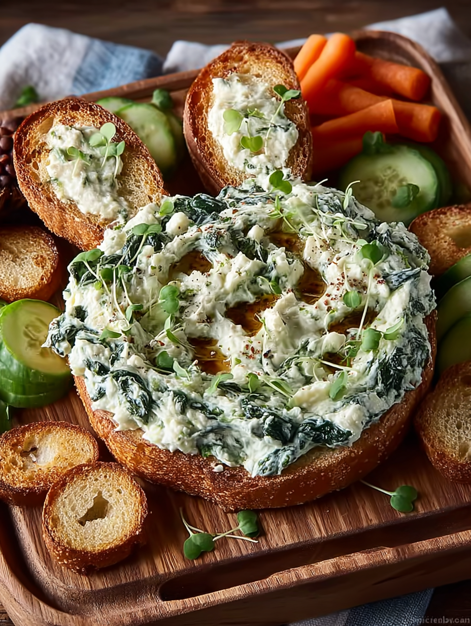 Easy Easter Appetizer Creamy Spinach Dip for Effortless F…