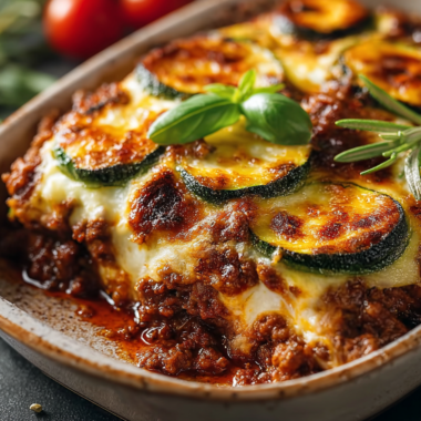 Ground Beef and Zucchini Casserole