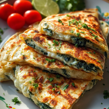 Spinach Artichoke Quesadillas: Creamy Veggie Delight!