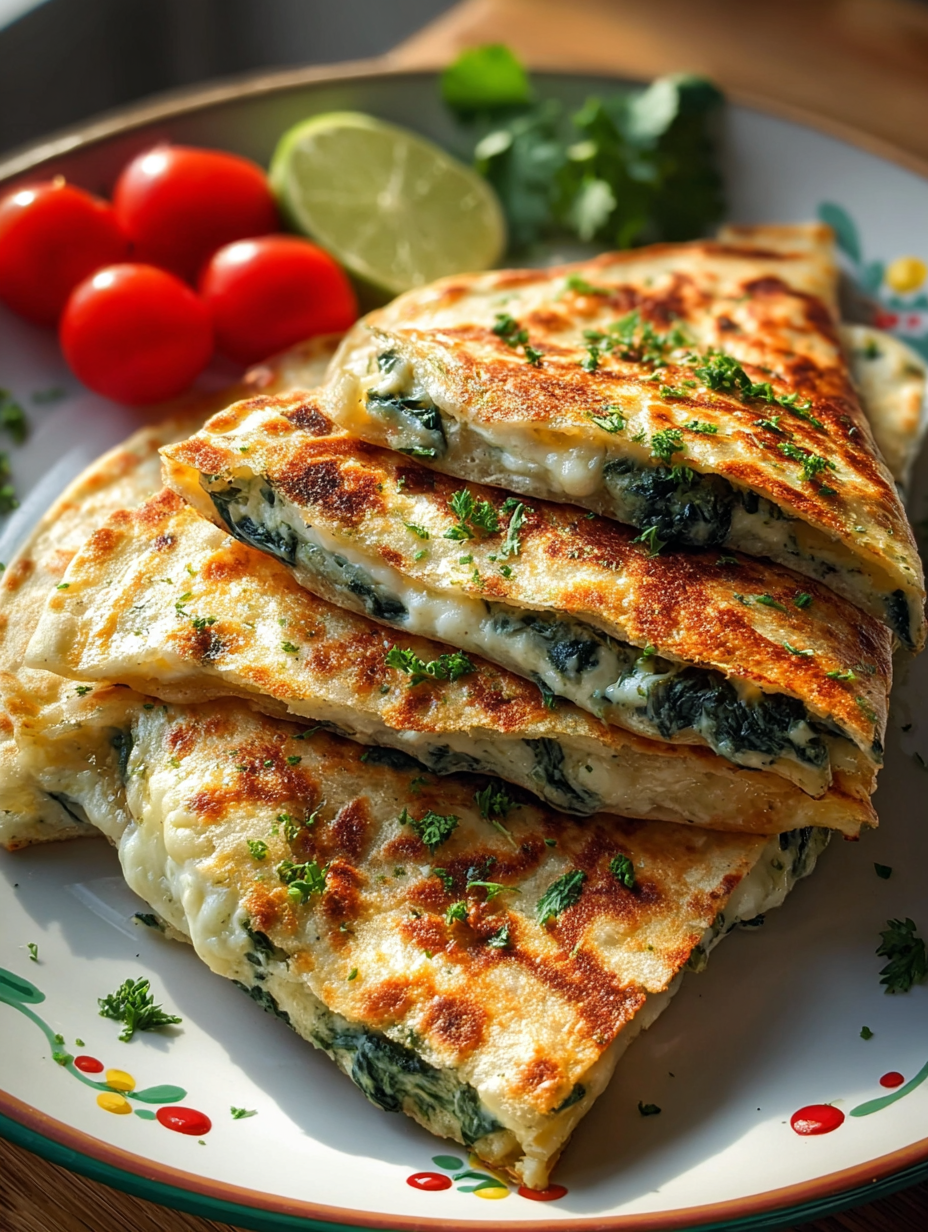 Easy Spinach Artichoke Quesadillas: Creamy Veggie Delight…
