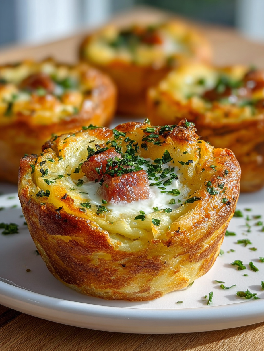 Stuffed Mashed Potato Nests Recipe preparation