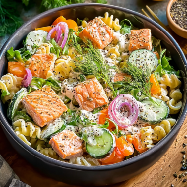 Zesty Salmon Pasta Salad Perfect for Quick Weeknight Dinners