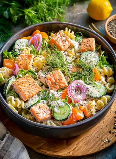 Zesty Salmon Pasta Salad Perfect for Quick Weeknight Dinners