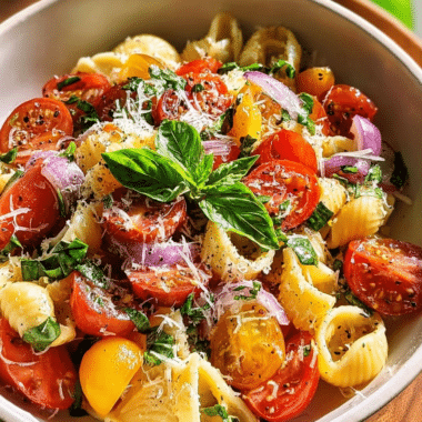Bruschetta Pasta Salad Recipe That’s Perfect for Summer Gatherings