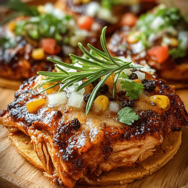 Crispy Rotisserie Chicken Tostadas