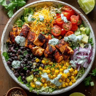 Easy & Healthy Grilled Corn and Black Bean Chicken Bowls