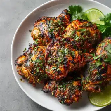 Juicy Cilantro Lime Grilled Chicken Thighs