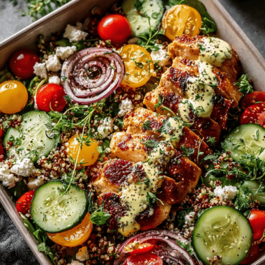 Mediterranean Chicken Bowl: a Flavorful Meal Prep Delight