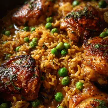 One Pan Creamy Tangy Bbq Chicken and Rice