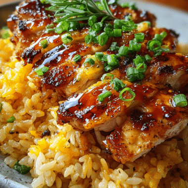 One Pan Honey Bbq Cheddar Chicken Rice