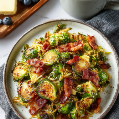 Savory Shredded Brussels Sprouts With Bacon Bliss