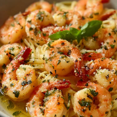 Shrimp Scampi Pasta Bake
