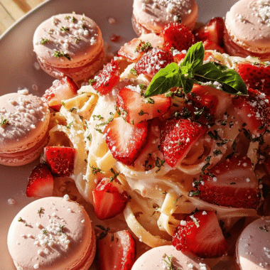 Strawberry Macarons
