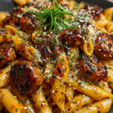 Sweet Smoky Bbq Garlic Butter Sausage Penne